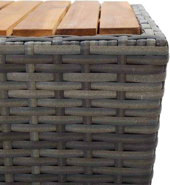 FIRBNUS 41.5x41.5x43 cm Beistelltisch Couchtisch Balkontisch Kompaktes Design Dining Table Kaffeetis