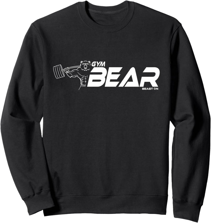 Gym Bear Motiv Bär Gym Design Beast ON Fitness Sprüche Sweatshirt