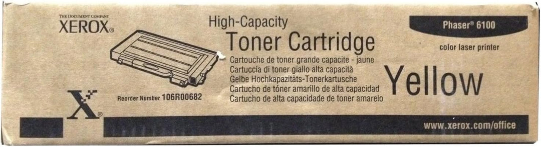 Xerox 106R00682 Phaser 6100 Tonerkartusche hohe Kapazität 5.000 Seiten 1er-Pack, gelb