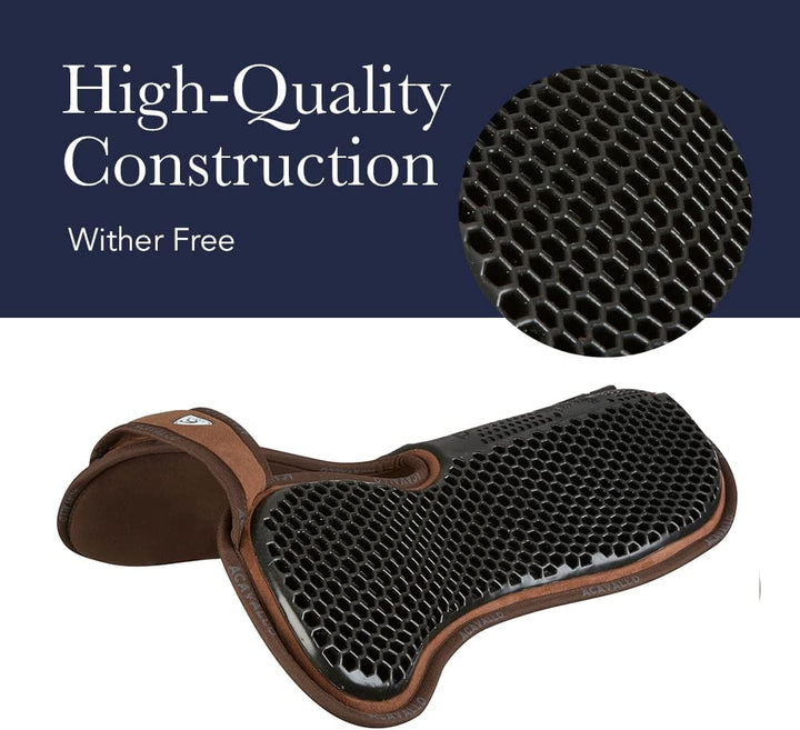 LeMieux Wither Relief Memory Foam Half Pad Black Sattelauflage, Schwarz, L