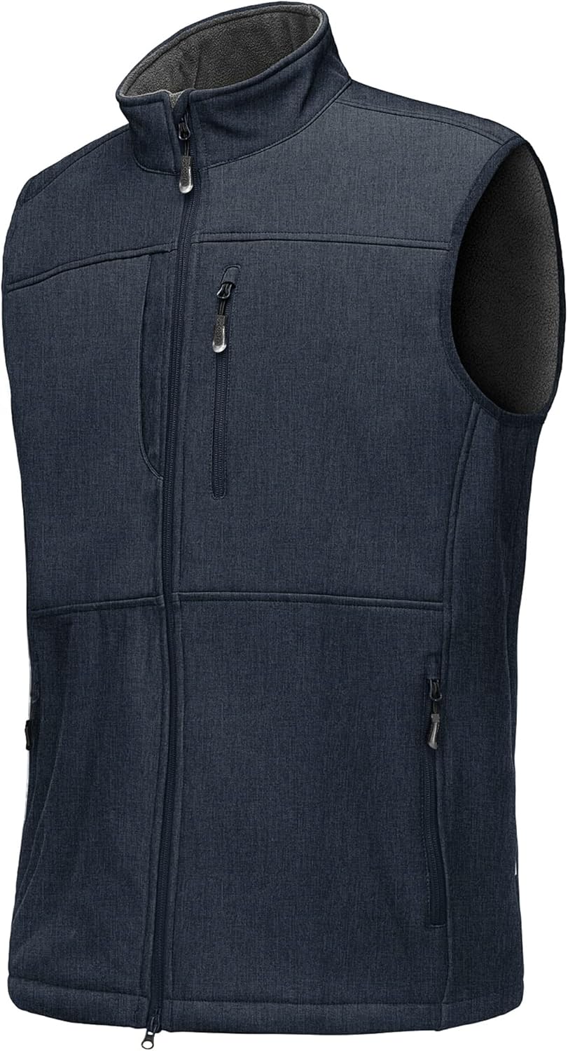 33,000ft Weste Herren Outdoor Wasserdichte Softshell Ärmellose Jacke Bodywarmer Fleece Weste Full Zi
