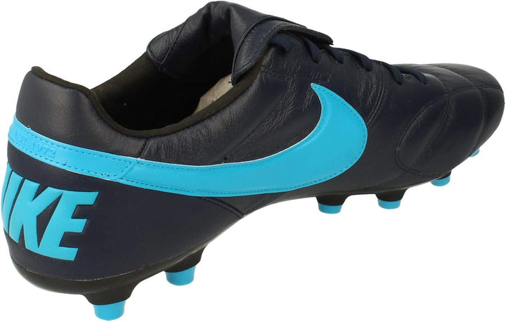 Nike Herren Premier II (FG) Football Shoe 40 EU Schwarz Obsidian Lt Current Blue Black 440, 40 EU Sc