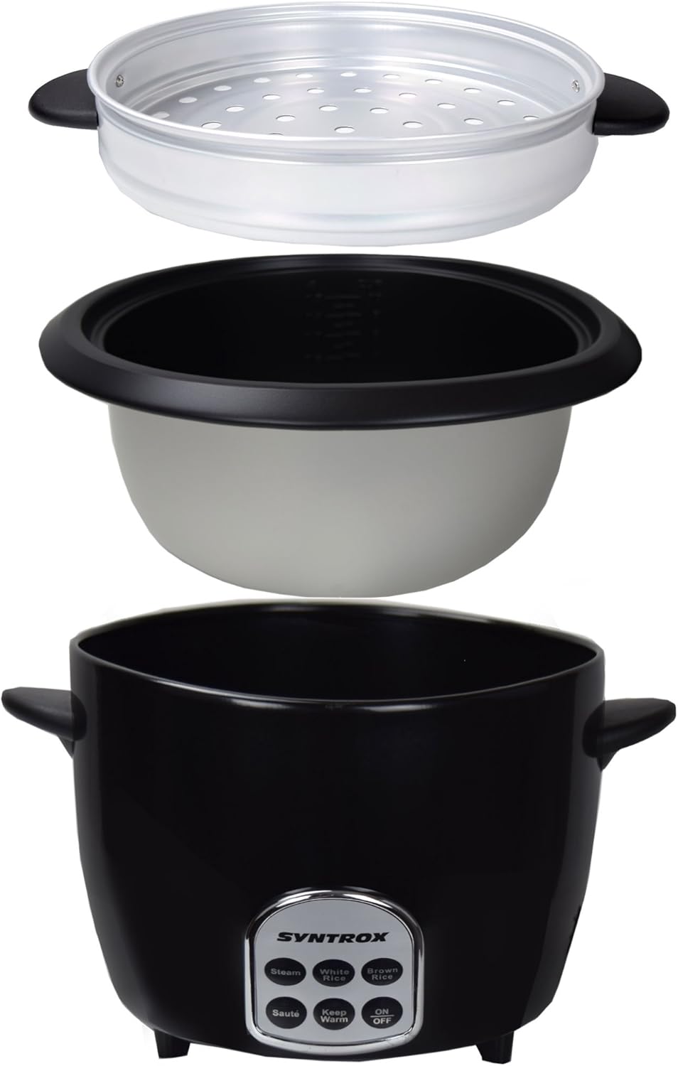 Syntrox Germany Slow Chef RC-700W Gourmet Multikocher Multifunktionskocher Reiskocher Dampfgarer mit