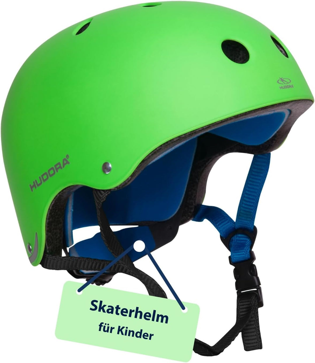 HUDORA 84103 - Skateboard-Helm, Scooter-Helm anthrazit, Gr. 51-55, Skate Helm, Fahrrad-Helm 56-60 Gr