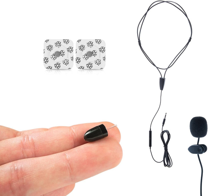 CooMax Spion Kopfhörer Kabellos VIP Pro Unsichtbare Kopfhörer mit Mikrofon Handy für Prüfung - Mini