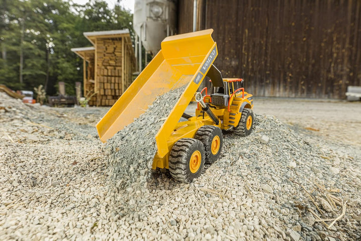 Carson 500907669 1:20 Muldenkipper Volvo A40G 100% RTR - Ferngesteuertes Baufahrzeug für Kinder ab 8
