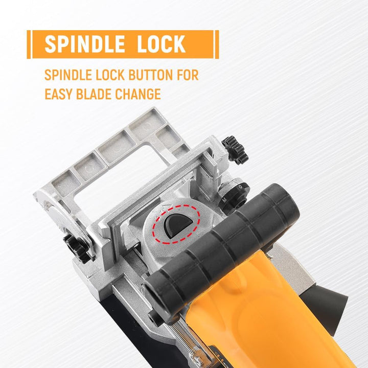 Hoteche 1010W Holz Schlitzfräse - Flachdübelfräse mit 100mm Sägeblatt, 11000rpm, 220-240V - Ideal fü