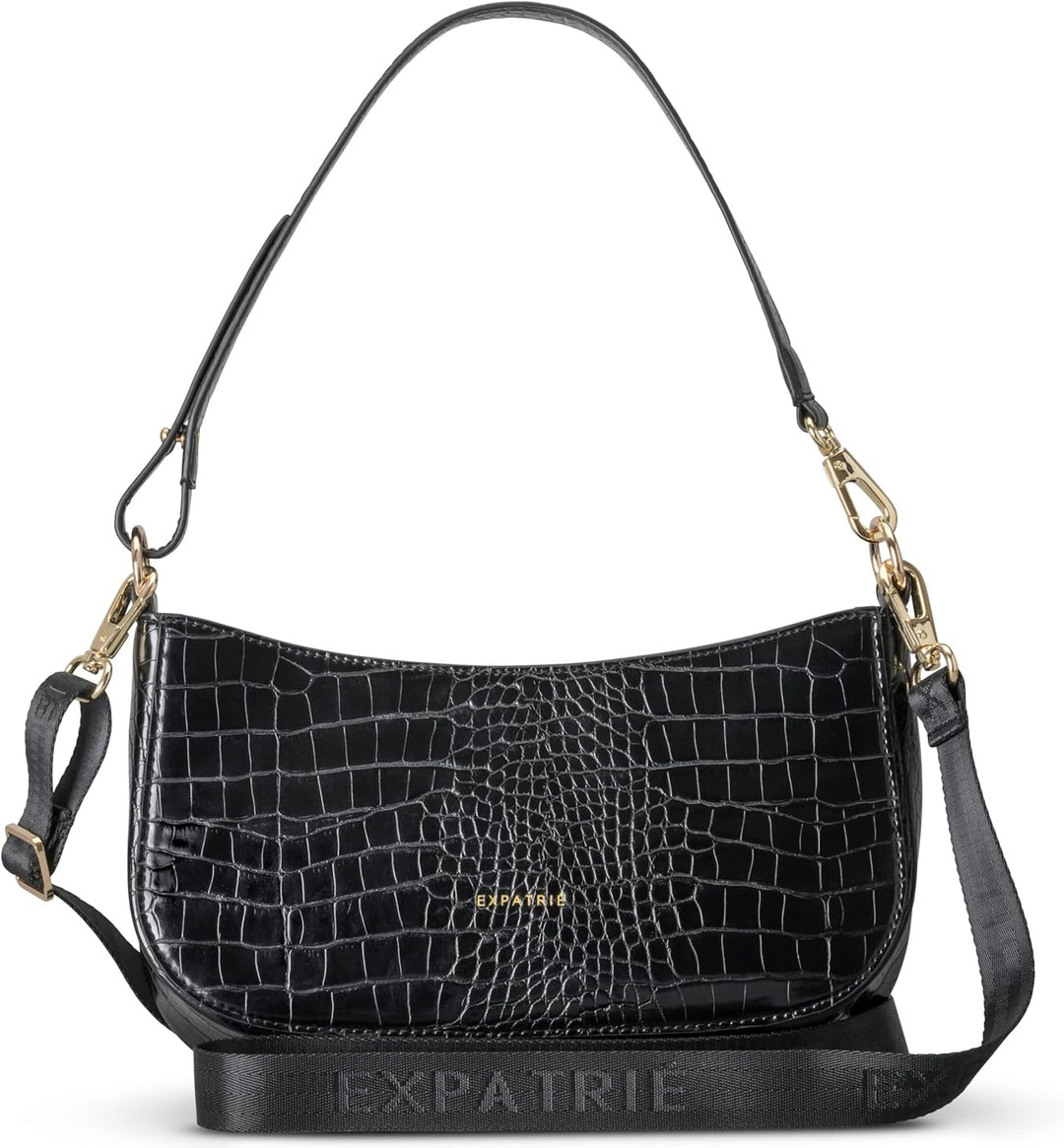 Expatrié Umhängetasche Damen Klein - Féline - Kleine Tasche - Elegante Schultertasche aus veganem Ku