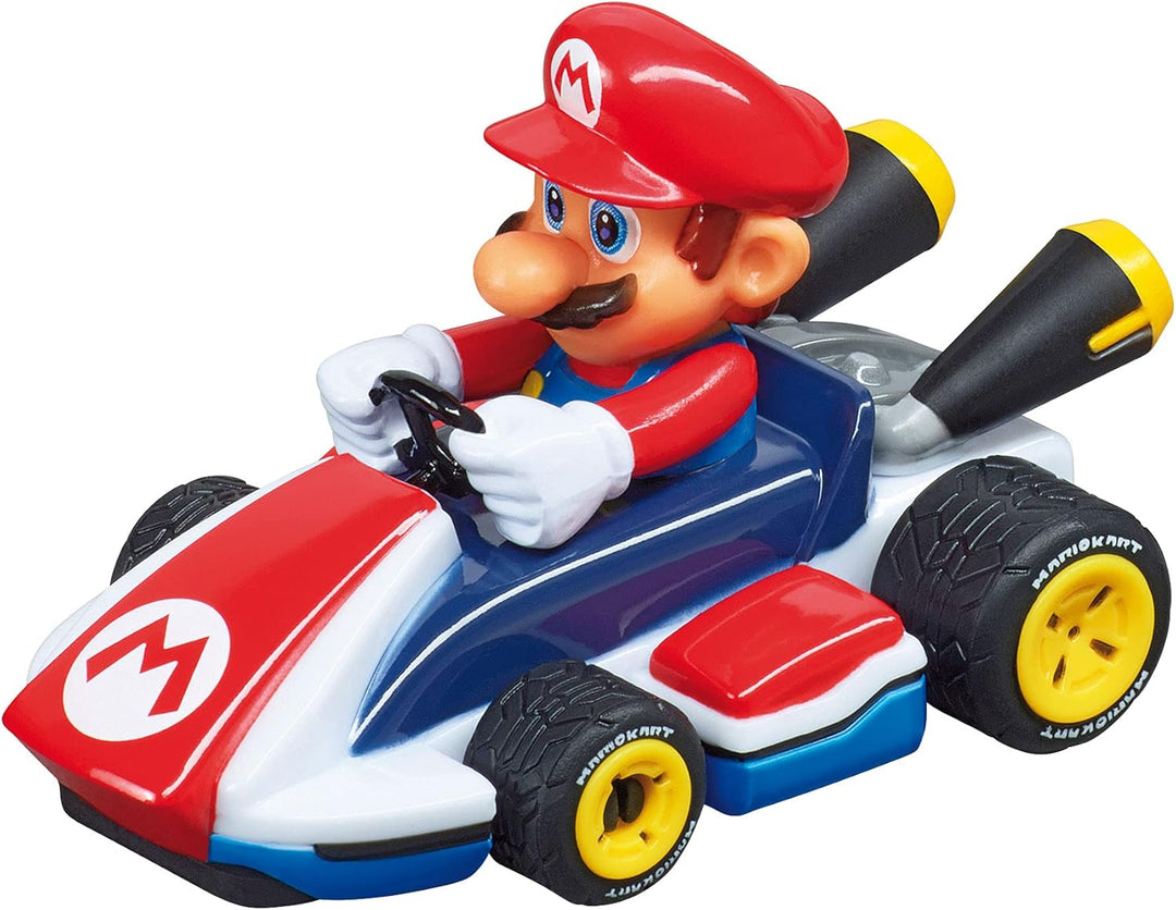 Carrera FIRST Mario Kart™ - Royal Raceway Autorennbahn für Kinder ab 3 Jahren | 2,4m Rennstrecke mit