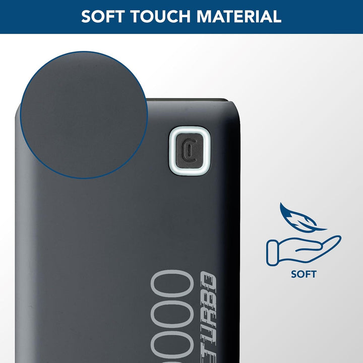 Cellularline - Essence Turbo 10000 - Tragbares Ladegerät 10000 mAh, Leistungsabgabe 20 W - Schnellla