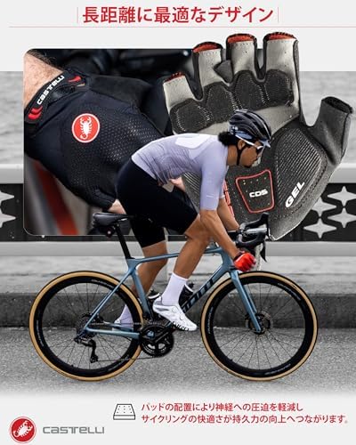 castelli Men's Arenberg Gel 2 Glove Fahrradhandschuhe S Schwarz, S Schwarz