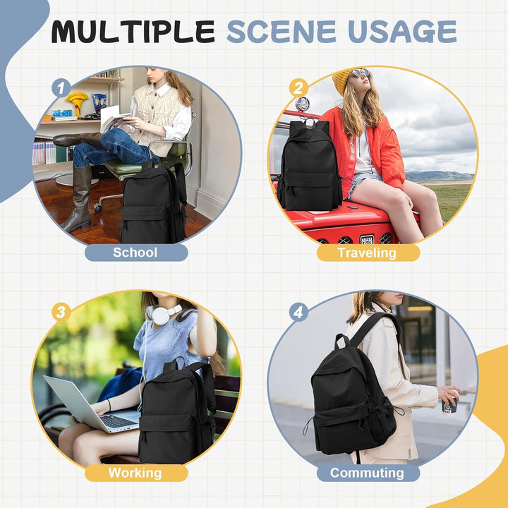 WEPLAN Schulrucksack Mädchen Jungen Rucksack Schule Teenager,Wasserdicht Rucksack School Bag,Schulra