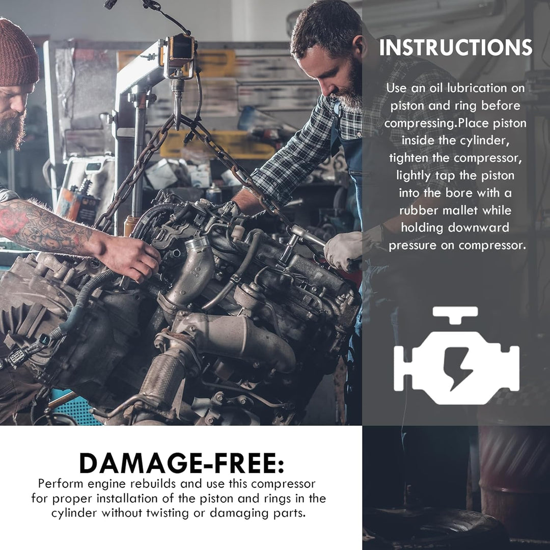 CCLIFE Kolbenringspannband Satz Kolbenring Spannband Kolben Ring Zange Werkzeug Satz