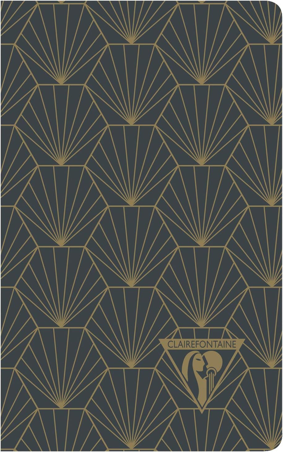 Clairefontaine 192086C - Packung mit 12 Notizbücher Neo Deco Kollektion Winter, 7,5x12 24 Blatt lini