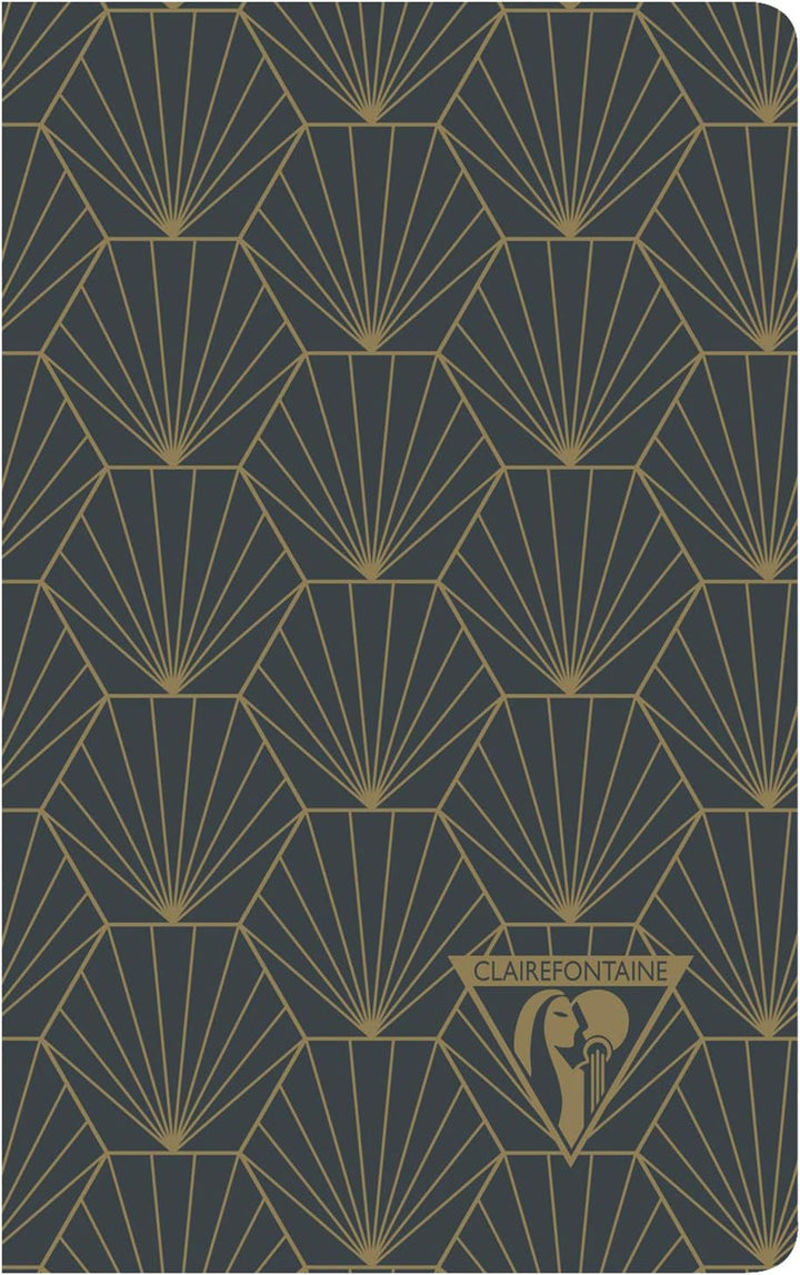 Clairefontaine 192086C - Packung mit 12 Notizbücher Neo Deco Kollektion Winter, 7,5x12 24 Blatt lini