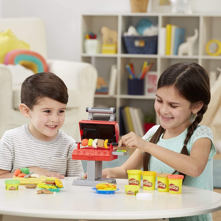 Play-Doh Kitchen Creations Grosser Eiswagen, Spielset mit 27 Accessoires & Kitchen Creations Grillst