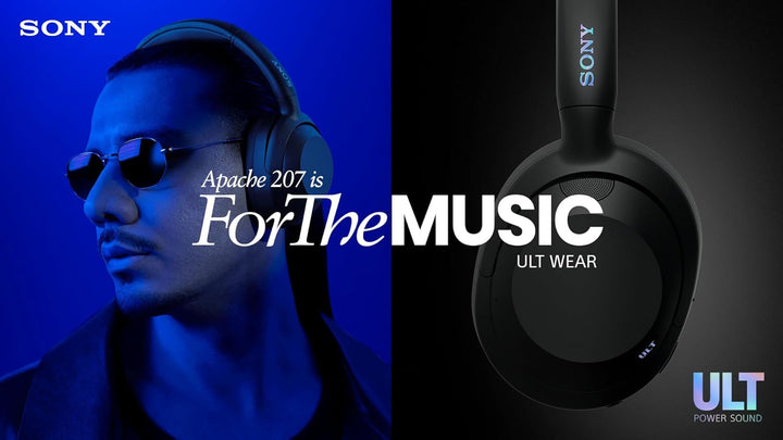 Sony ULT WEAR | Kabellose Bluetooth Kopfhörer mit Noise Cancelling | mit Mikrofon, 30 h Akku, Bass B