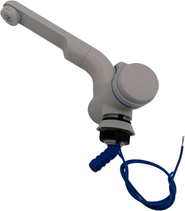 CR-MOESANCO® Automatischer Wasserhahn für Wohnwagen, 12 V, für Wohnmobil, Waschtisch, Boot (grau), G