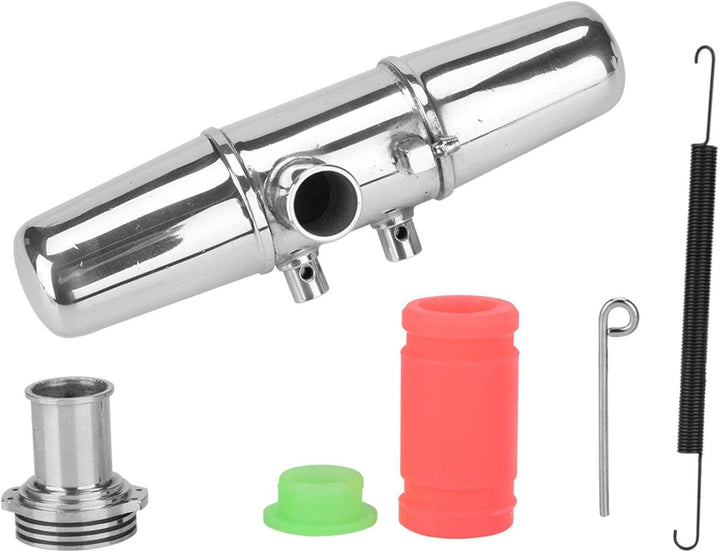 RC-Auspuffrohr, Upgrade-Aluminiumlegierung-Doppelauspuff-Verbindungsrohr für HPI Savage 4,6/5,9 1/8