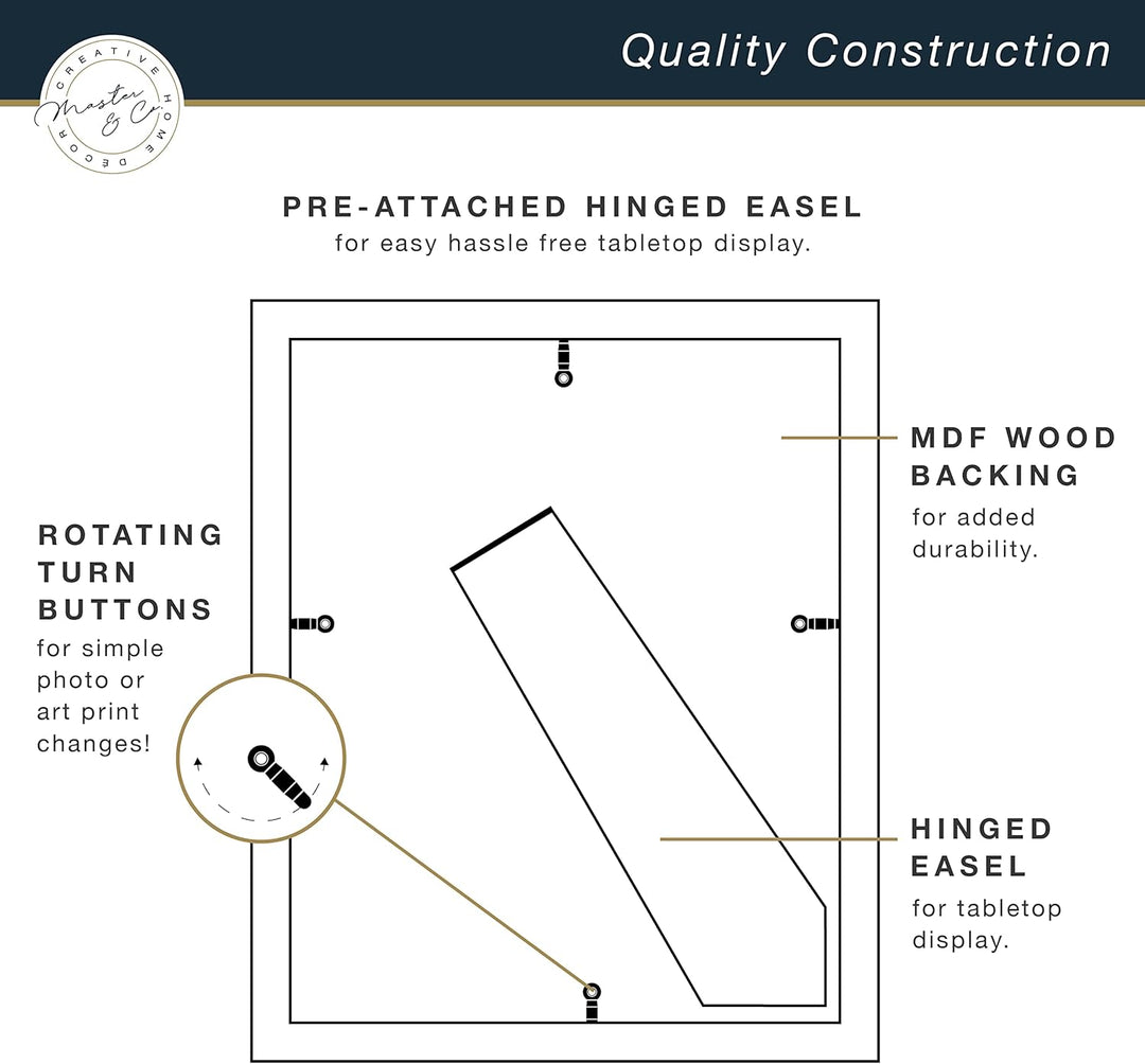 MCS Foundry Gallery Wandrahmen Galeriewandrahmen, schwarz, 8 x 10 in matted to 4 x 6 in 8 x 10 in ma
