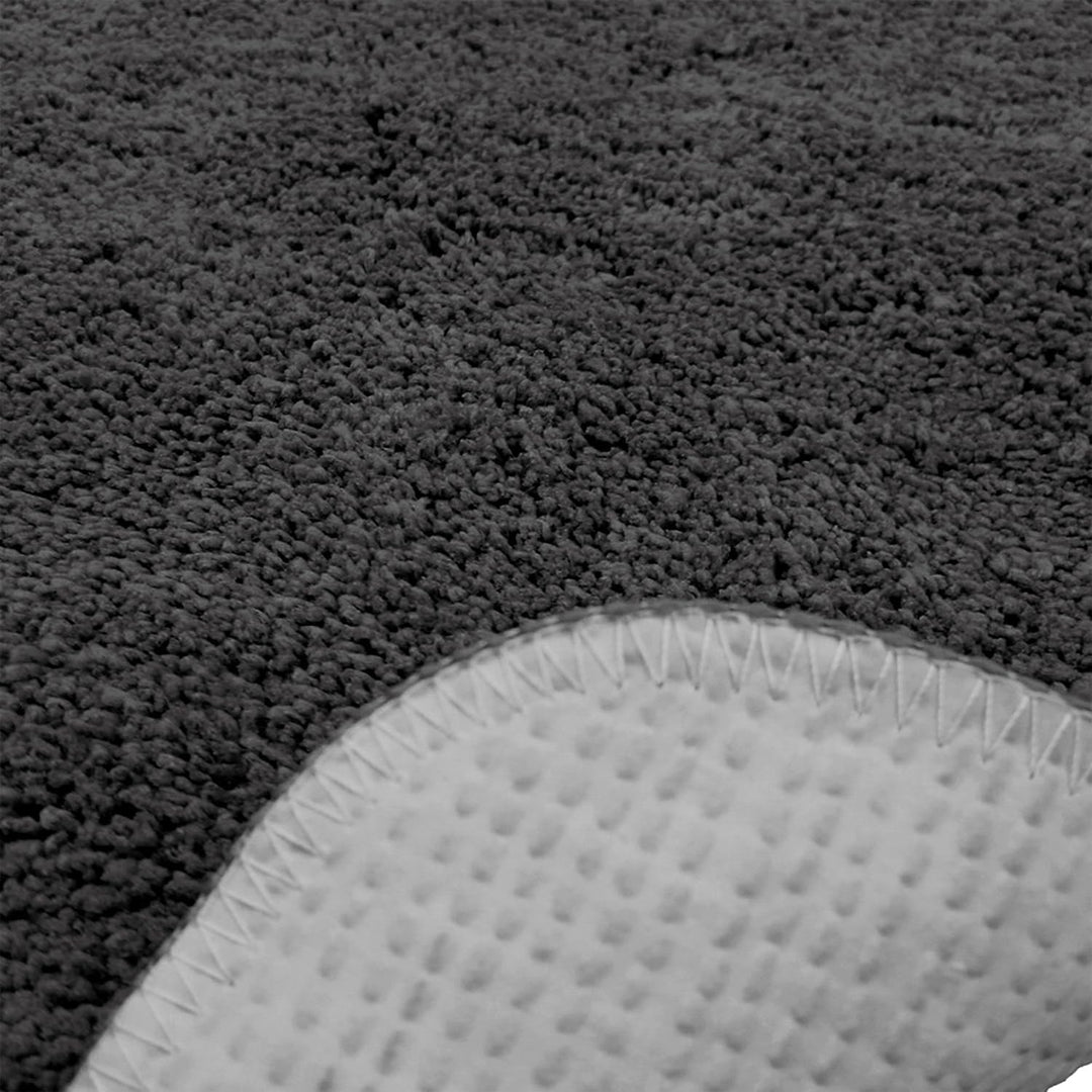 Brandsseller Badematte 70x120 cm Badezimmerteppich Badvorleger Badeteppich Schwarz