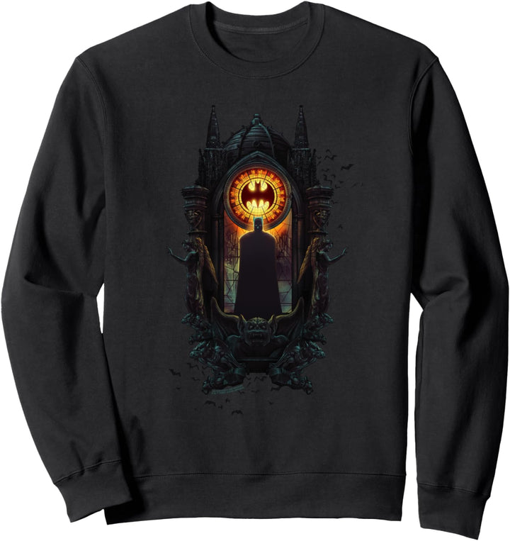 WB 100: Batman Stained Glass Bat Signal Sweatshirt