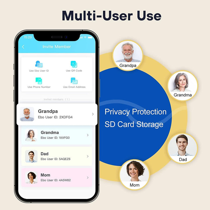 Enabot EBO SE Heimtierkameras mit EBO ROLA-PET App,1080P WLAN Mobiler Überwachungskamera Innen mit N