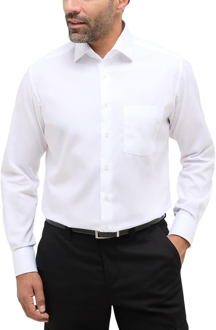 eterna Herren Original Shirt MODERN FIT 43 Kragen / 67 Ärmel Weiss, 43 Kragen / 67 Ärmel Weiss