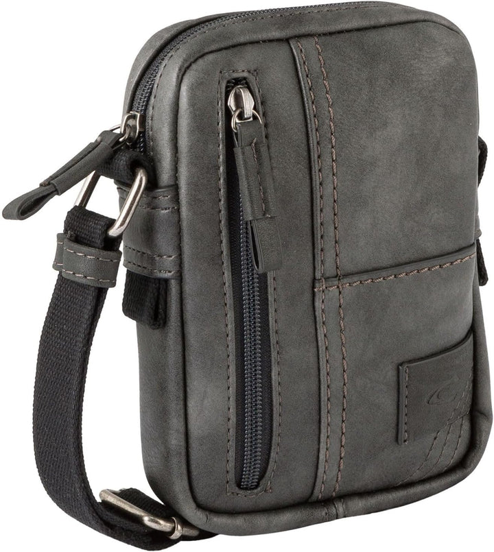 camel active bags Laos Herren Handytasche Umhängetasche Klein Schwarz 13x3x19 Schwarz, 13x3x19 Schwa