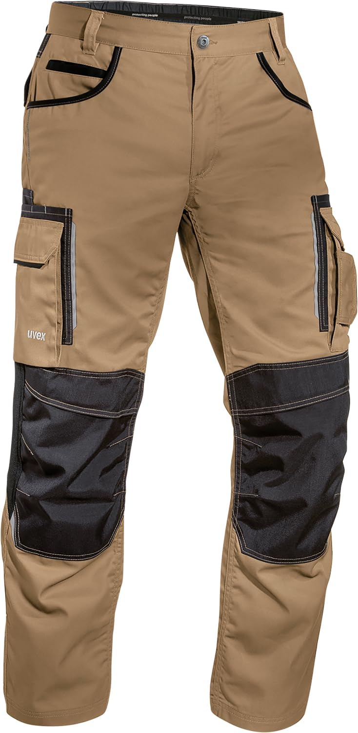 uvex Tune-up Herren-Arbeitshose lang - Männer-Arbeitshosen mit Stretch-Bund - Bundhose mit Kniepolst