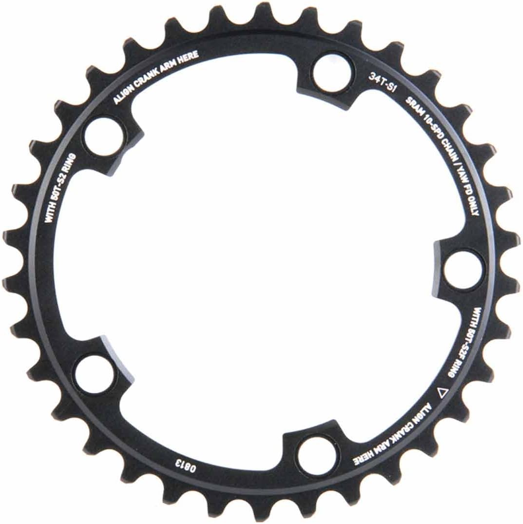 Sram Road Kettenblatt Road 38T 5 Bolzen 110 BCD Aluminium (52-38) 3 mm schwarz, 11.6215.197.150 Einh