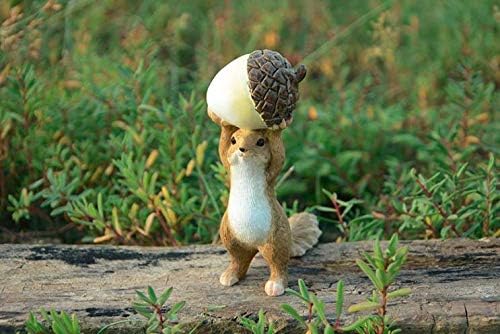 Gemmia Miniatur Gartenfee Eichhörnchen Figurine- Neues Leben Eichhörnchen Statue, Neues Leben Eichhö
