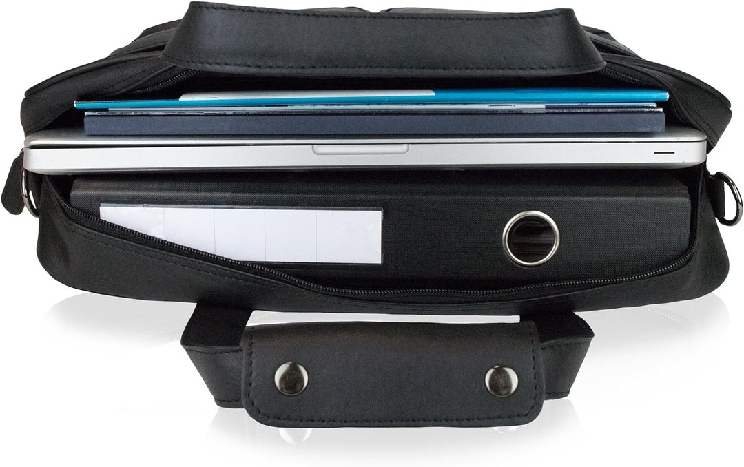 BACCINI Laptoptasche MARCO aus Premium Leder I Business-Tasche gross für Herren 15 Zoll Laptop-Fach