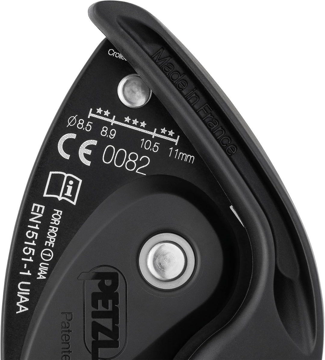 PETZL Grigri SICHERUNGSGERÄT Einheitsgrösse Schwarz, Einheitsgrösse Schwarz