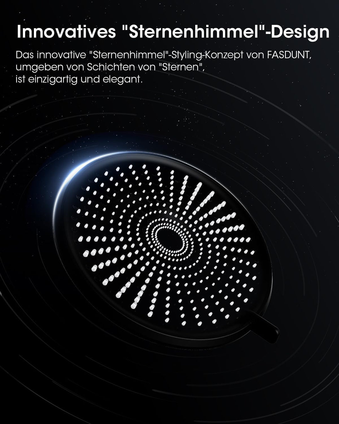 FASDUNT Duschkopf 5Strahlarten mit ๐ฎM Premium Schlauch