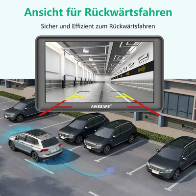 AWESAFE Bluetooth Navigation mit Rückfahrkamera für Auto LKW 7 Zoll Navigationsgeräte, 2022 Europa K