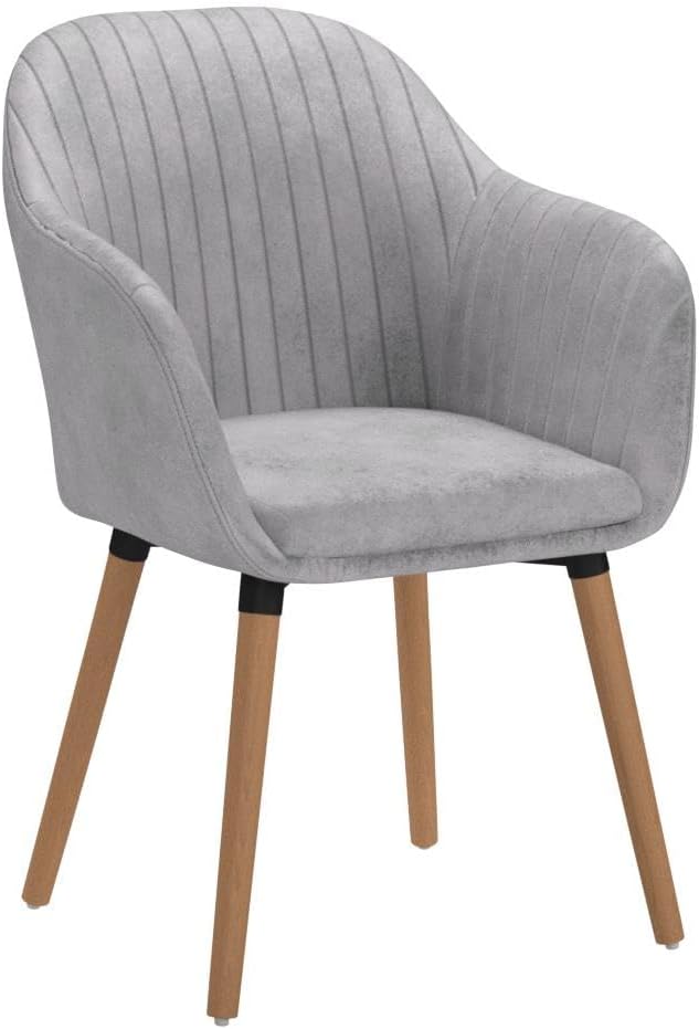 WOLTU 4er Set Esszimmerstühle Küchenstuhl Wohnzimmerstuhl Polsterstuhl Design Stuhl mit Armlehne Sam