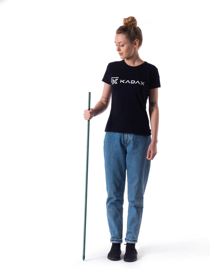 KADAX Blumenstütze aus Stahl 5 Stück, 120cm x 16mm Beschichtete Pflanzstab, Pflanzen-Rankstab, wette