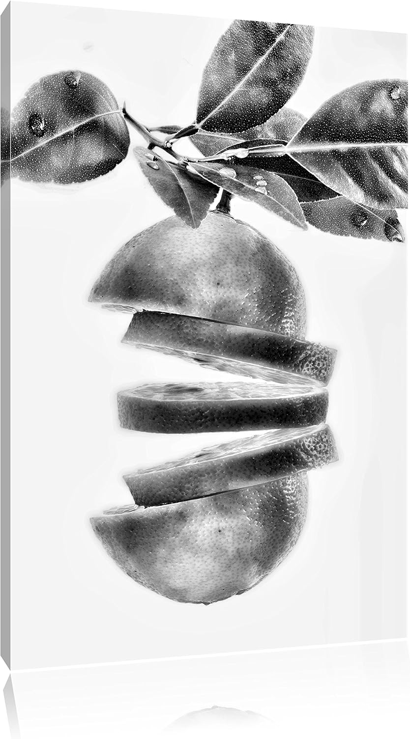 Pixxprint Zitrone Lemon Erfrischungsgetränk als Leinwandbild/Grösse: 100x70 cm/Wandbild/Kunstdruck/f