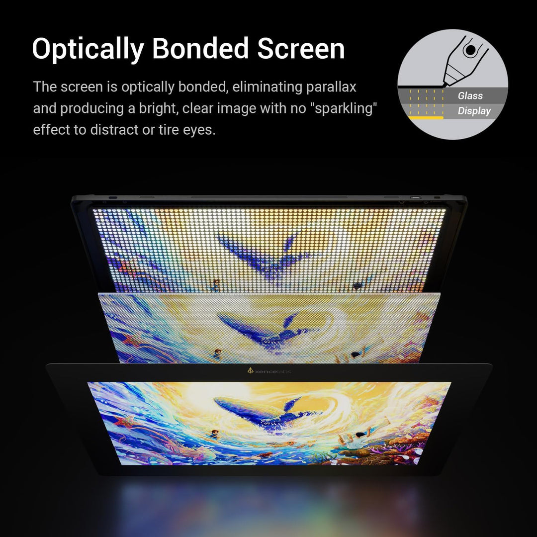 Xencelabs Pen Display 16 Bundle 4K OLED Professionelle Grafiktablett mit Display 16 Zoll Grafik-Disp