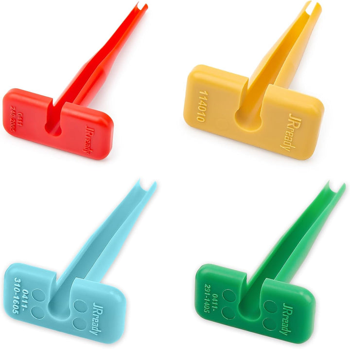 JRready ST5267 4Pcs Deutsch Auspinnwerkzeug Kfz Set Für 12# 16# 20# Solid/Stamped Kontakte 10-22 AWG