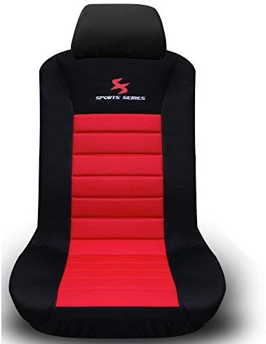 WOLTU AS7257-2 2er Sitzbezüge Auto Einzelsitzbezug universal Grösse, Komplettset, rot, rot