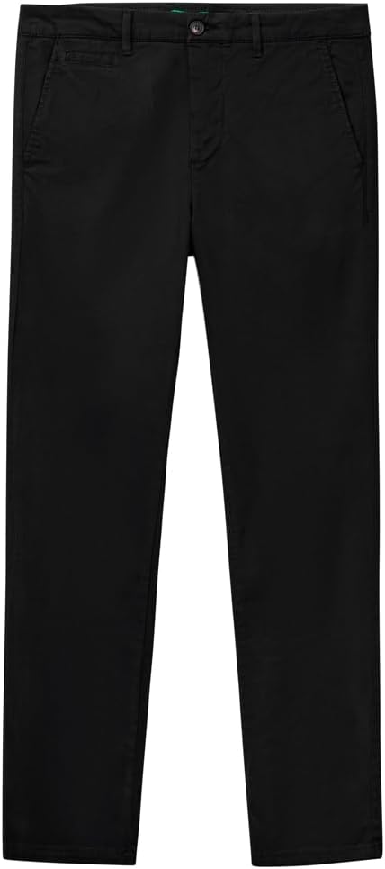 United Colors of Benetton Herren Hose 48 Schwarz 100, 48 Schwarz 100