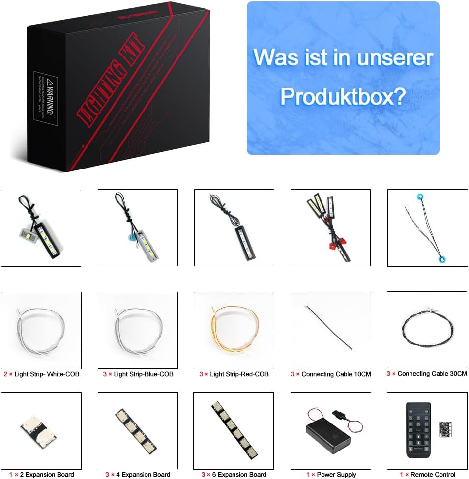 LocoLee Licht Kompatibel mit Lego Technic 42172 McLaren P1, Nur Lichter Set - Kein Modell, Licht Bel