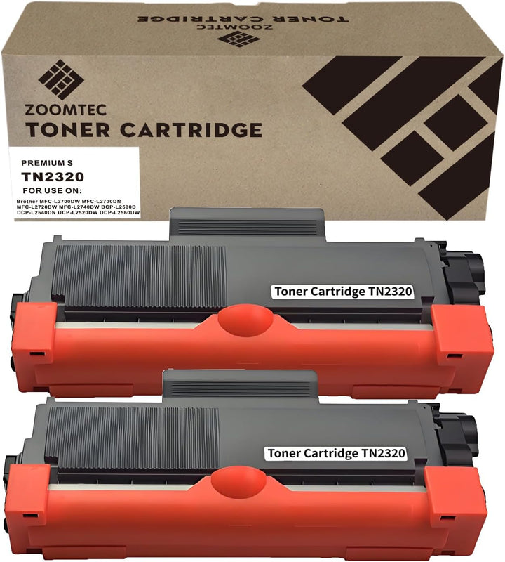 ZOOMTEC Tonerkassette TN2320 für Brother HL-L2300D, HL-L2340DW, HL-L2360DN, HL-L2365DW, DCP-L2500D,