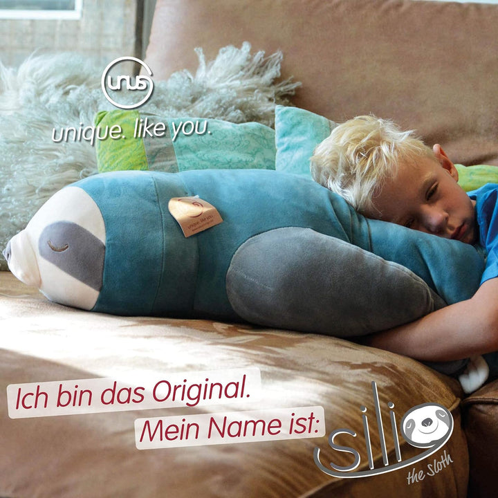 UNUS Seitenschläferkissen Stillkissen Lagerungskissen Faultier Kissen für Kinder Dekoration extrem w