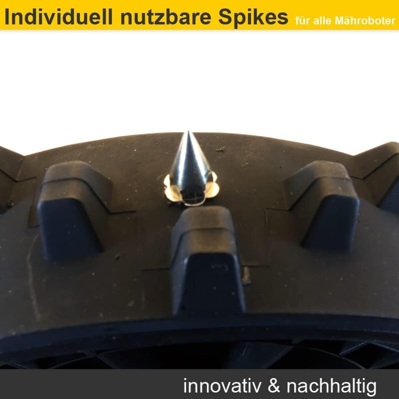 HRobotic Accessoires Edelstahl Spikes (40 Stück inkl. Montage-Werkzeug) für alle Wolf Loopo Rasenmäh