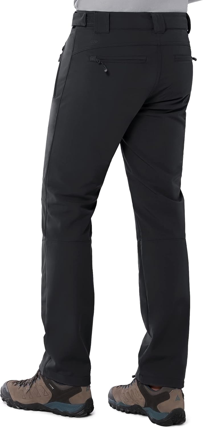 33,000ft Outdoorhose Herren Softshellhose Wasserdicht Winddicht Skihose Warm Fleece Gefüttert Arbeit