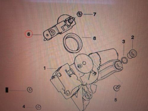 Original BMW Wischachslager hinten Heckwischlager für BMW 5er Reihe E61 / E61 LCI