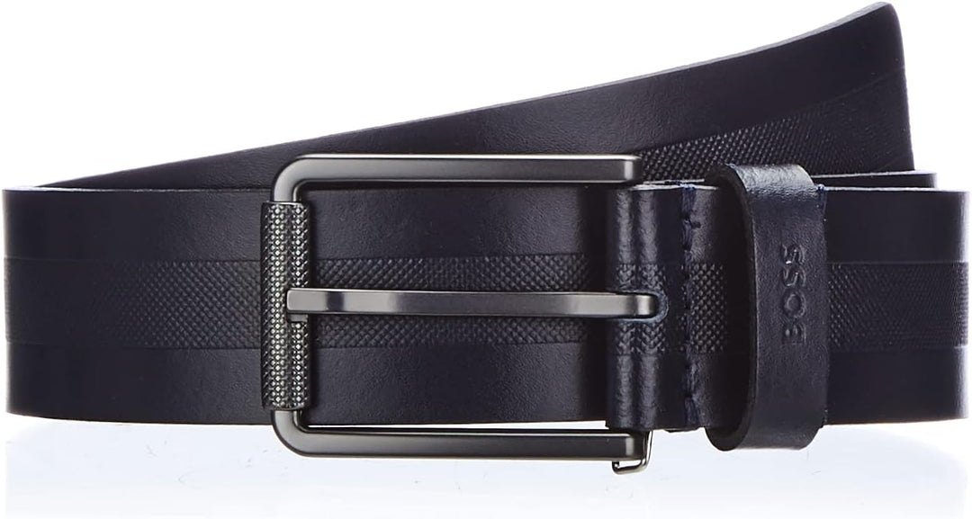 BOSS Herren Gürtel 80 Navy410, 80 Navy410